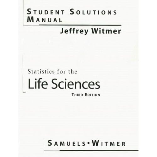 Book cover for request_ebook tatistics for the Life Sciences Student Solutions Manual