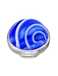 Kameleon Jewelry Murano Blueberry Stripes Jewelpop KJP546