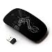 KawaiiMouse [ Optical 2.4G Wireless Mouse ] Mermaid Minimalist Black Neon Tattoo