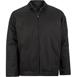 BURNSIDE Mens Camo Lined Twill Puff Jacket - Black