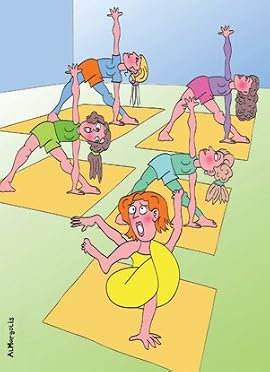 Far Gone Greetings Yoga Birthday Card
