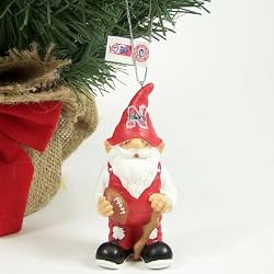 NEBRASKA HUSKERS GOOD LUCK GNOME CHRISTMAS ORNAMENT