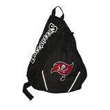 Tampa Bay Buccaneers NFL Football Team Sling Shoulder Sports Bag / Athletic Backpack - Black (Size: one size)