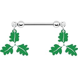 Holiday Mistletoe Nipple Ring