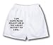 White Boxer Short with I am convinced digestion is the great secret to life.