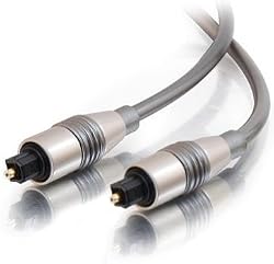 6 Foot Interference-Free Toslink to Toslink Fiber Optic Digital Audio Cable Interface