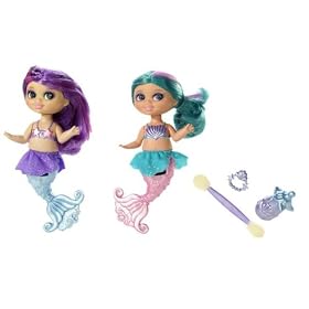 Barbie Fairytopia Aqua and Purple Mermaid Baby Dolls by Barbie