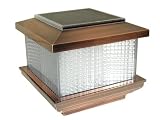 Pine Top 511-0008C Plastic Solar Post Cap Light, Copper