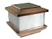 Pine Top 511-0008C Plastic Solar Post Cap Light, Copper