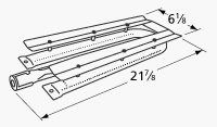 Music City Metals 15481 Stainless Steel Burner Replacement for Select Viking Gas Grill Models
