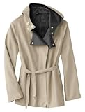 TravelSmith - Women's Plus Size Reversible Skinny-Tie Short Coat