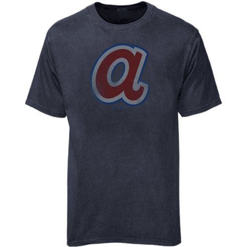 Majestic Atlanta Braves Heather Blue Big Time Play T-shirt