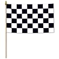 Beistle 50982 12-Pack Checkered Rayon Flags, 4 by 6-Inch