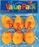 Rubber ducky Squirts 6 pc