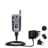 International Wall / AC Charger for the Sanyo MM-9000 - Gomadic Brand w/ TipExchange Technology