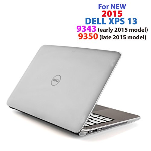 CLEAR iPearl mCover Hard Shell Case for 13.3" Dell XPS 13 9343 / 9350 model(released after Jan. 2015, not fitting older L321X / L322X / 9333 model released before Jan. 2015) Ultrabook laptop - CLEAR