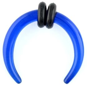 One Acrylic Pincher: 10g Blue (SOLD INDIVIDUALLY. ORDER TWO FOR A PAIR.)