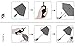 World Map Compact Auto Open/Close Umbrella-World Map