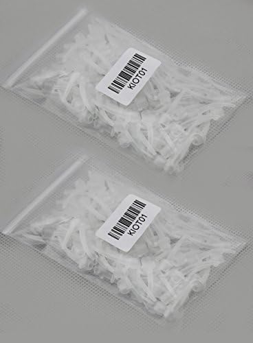 200Pcs Intra Oral Clear Impression Dental Mixing Tips 1:1 Ratio Mixer Syringe