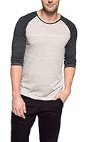 Esprit Camiseta Manga Larga (Gris Claro / Antracita)