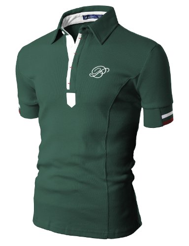 Doublju Mens Polo T-shirts with Short Sleeve