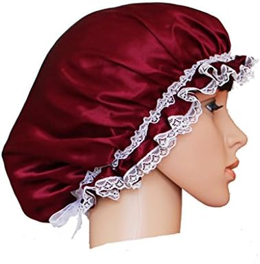 Ayiyoy 100% Pure Silk Night Sleep Cap Sleeping Beanie Hat Cap