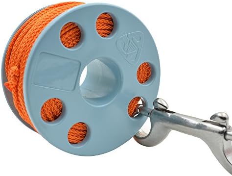 EZDIVE Finger Spool with Marine Grade Stainless Steel Double Ended Snap 6 Colors