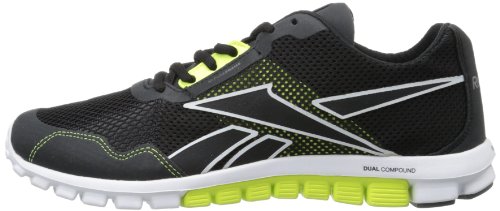 Reebok Men's Realflex Run 2.0EX Running Shoe,Black/Rivet Grey/White/Neon Yellow,12 M US Review