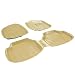 Autokraftz Car 3D Mat beige With Crocodile Texture (Set Of 3) For Mahindra Tuv 300 - Beige RS.900.00