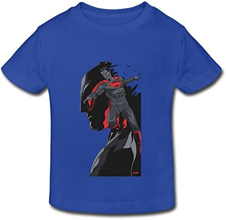 HAYTBABY Kid's Toddler Batman V Superman Dawn Of Justice T-shirts Age 2-6 RoyalBlue 5-6 Toddler