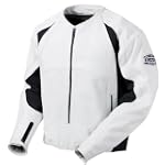 Icon Mens Merc Leather Motorcycle Jacket White Medium