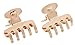 L. Erickson Mini Metal Claw Hair Clips, Gold, pair