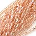 Czech Fire Polish Glass Beads 4mm Round Pink Rose AB (50)