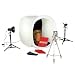 Square Perfect SP500 Platinum Photo Studio In A Box with 2 Light Tents & 8 Backgrounds For Product Photography