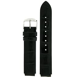 Leather Watch Strap to Fit Philip Stein Watches 16 millimeter Black Tech Swiss