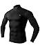 H2H SPORT Men's Skin Tight Turtle-Neck Various Color Compression Base Layer