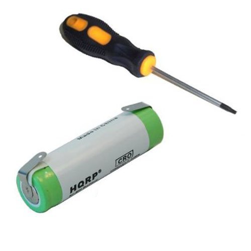 HQRP Battery for Braun 4510 4515 4520 4525 4550 1512 255 259 2540 2540S 2560 Razor / Shaver plus Screwdriver and Coaster