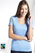  Fairtrade Pure Cotton Scoop Neck T-Shirt
