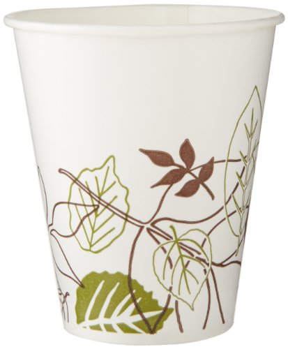 Dixie 12FPWS Pathways WiseSize Flair Poly Paper Cold Cup, 12 oz Capacity (24 Sleeves of 50)