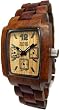 Tense 3 Multi Eye Hypoallergenic Mens Watch Sandalwood Wood J8302S
