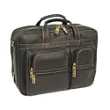 Samsonite Double Gusset Top Zip Columbian Leather Laptop Briefcase