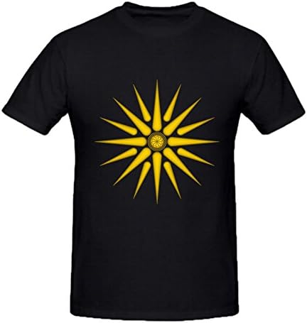 mens Contton Graphic Vergina Sun Golden Larnax T Shirt