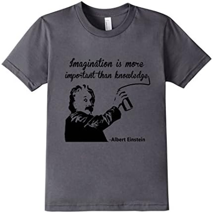 Kids Calvin Mira T Shirt xl Albert Einstein T-shirt Imagination 10 Asphalt
