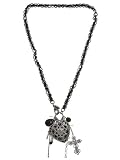 GUESS Jet Heart Cluster Necklace, JETSON