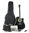Esteban Master Class Black Cutaway Guitar Package w/ Amp, 5 DVDs and Accessories - Blem