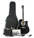 Esteban Master Class Black Cutaway Guitar Package w/ Amp, 5 DVDs and Accessories - Blem