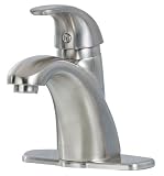 Pfister 8A2VK00 Parisa Single-Handle Centerset Lavatory Faucet, Brushed Nickel