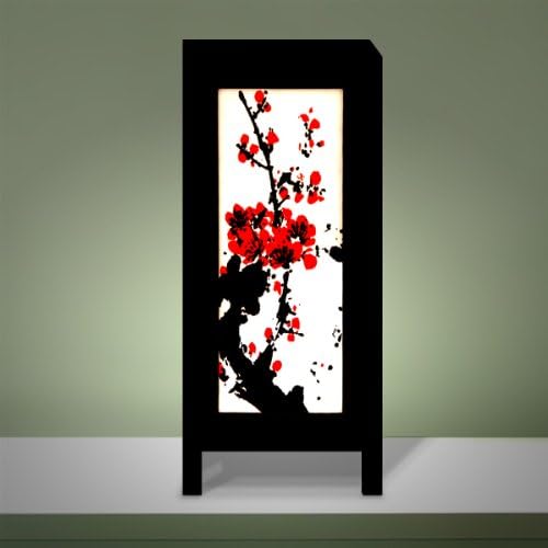 Kookik Mulberry Paper Lamp - Handmade Table Lamp (Cherry Blossom)