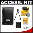 Nikon Coolpix 5811 Leather Carrying Case + Accessory Kit for S70, S570, S1100pj, S3000, S3100, S4000 & S4100 Digital Cameras