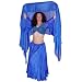 Royal Blue Semi-Circular Silk Veil
